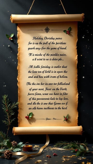 Free Christmas Wishes Written Image - Christmas, List, Parchment ...
