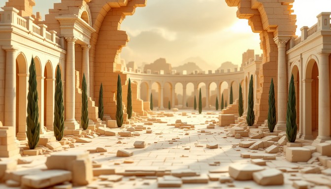 Free Paper Roman Ruins Image - Papercraft, Diorama, Roman | Download at ...