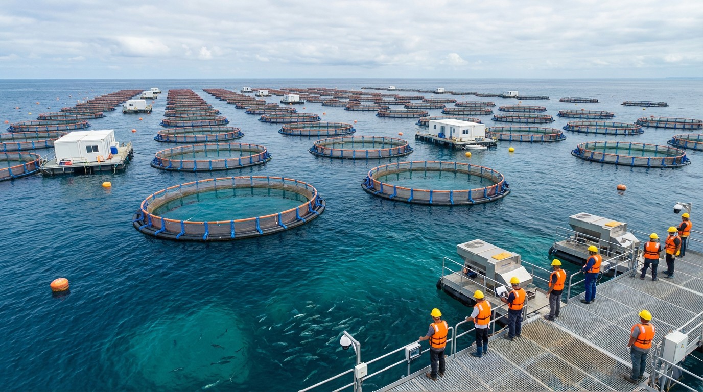 Fish Farming Platform Free Sustainable Fish Farming Image - Aquaculture, Fish, Farming ...
