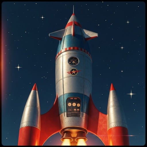 Free Vintage Rocketship Stock Images | StockCake
