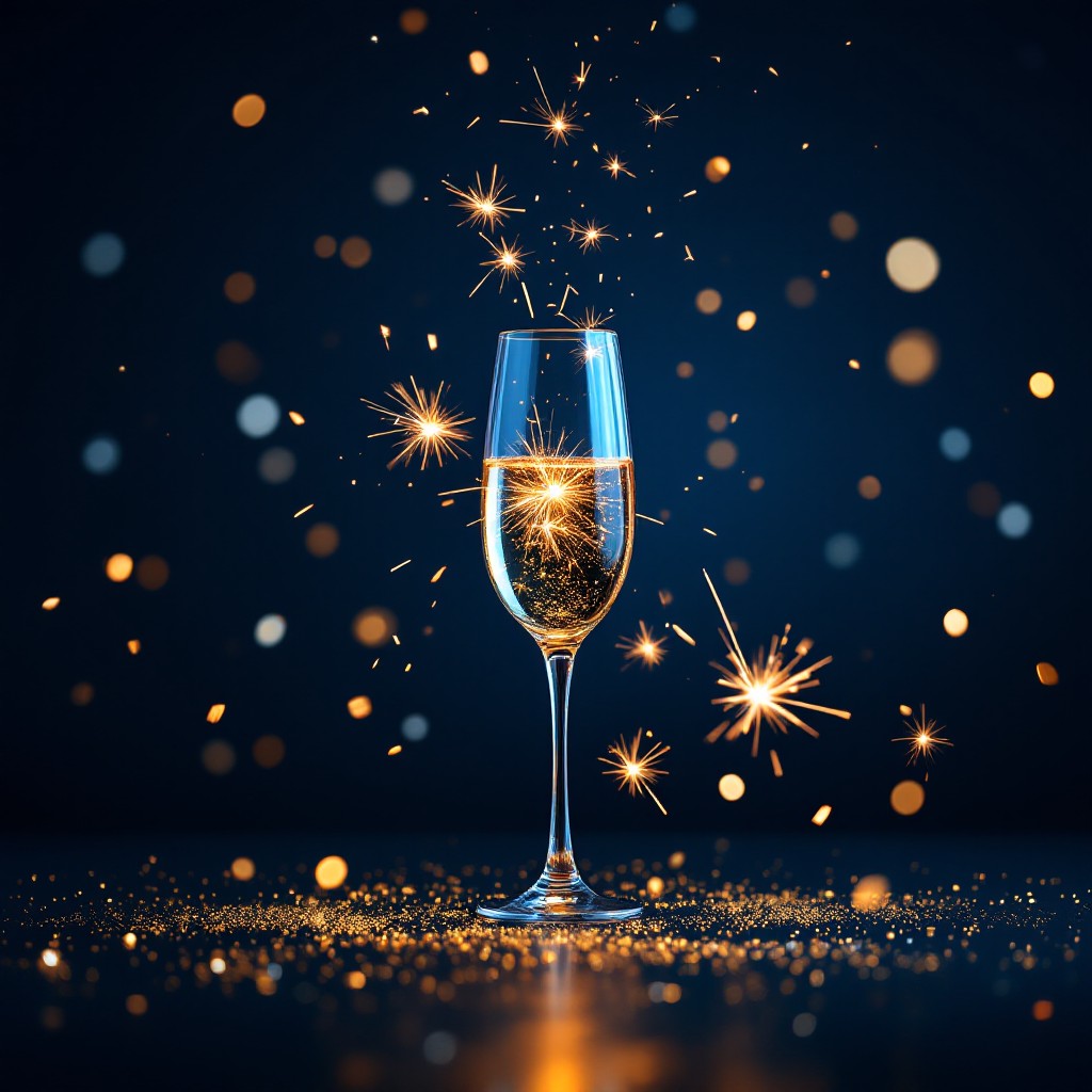Free Sparkling Midnight Toast Image - Celebration, Champagne, Sparkler ...