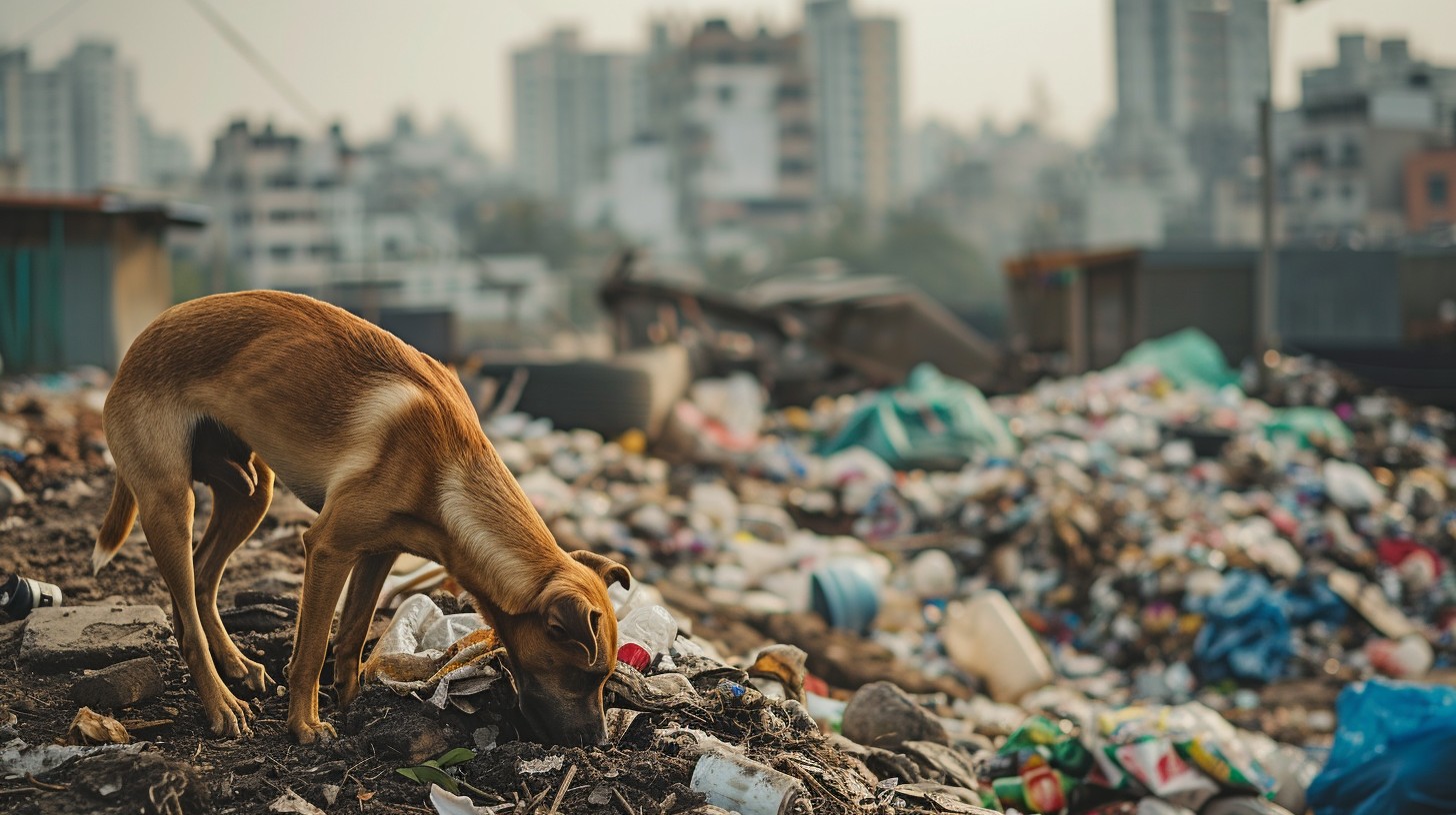 Free Stray Dog Foraging Photo - Dog, Stray, Garbage | Download at StockCake