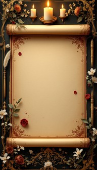 Free Ornate Arabic Parchment Image - Calligraphy, Parchment, Scroll ...