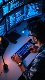 Free Coding Through Night Image - Coding, Developer, Programming ...