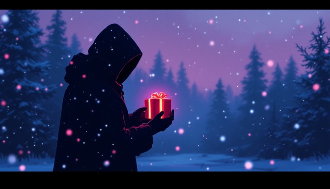 Free Mysterious Night Gift Image - Winter, Night, Gift | Download at ...