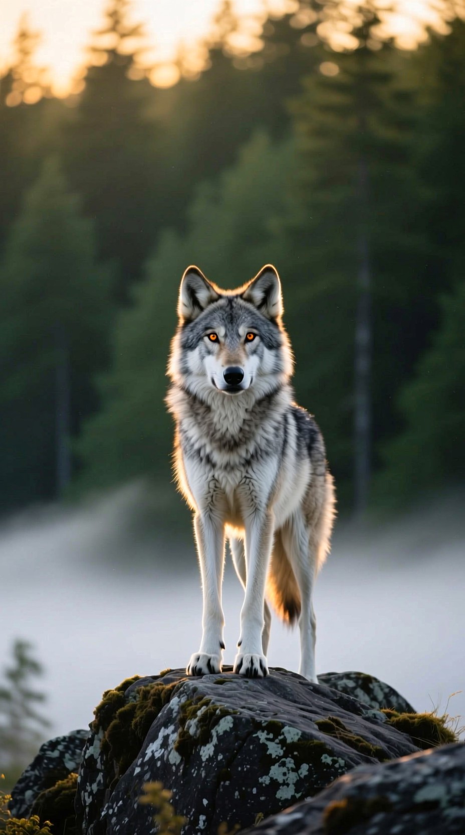 Wolves Nature Background Free Wilderness Wolf Watchman Image - Wolf, Wilderness, Forest ...