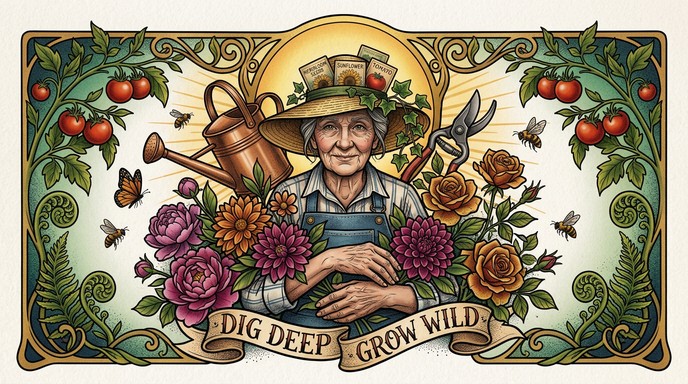 Free Botanical Tattoo Art Image - Gardener, Tattoo, Illustration ...