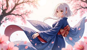 Free Sakura Spring Elegance Image - Anime, Sakura, Kimono | Download at ...