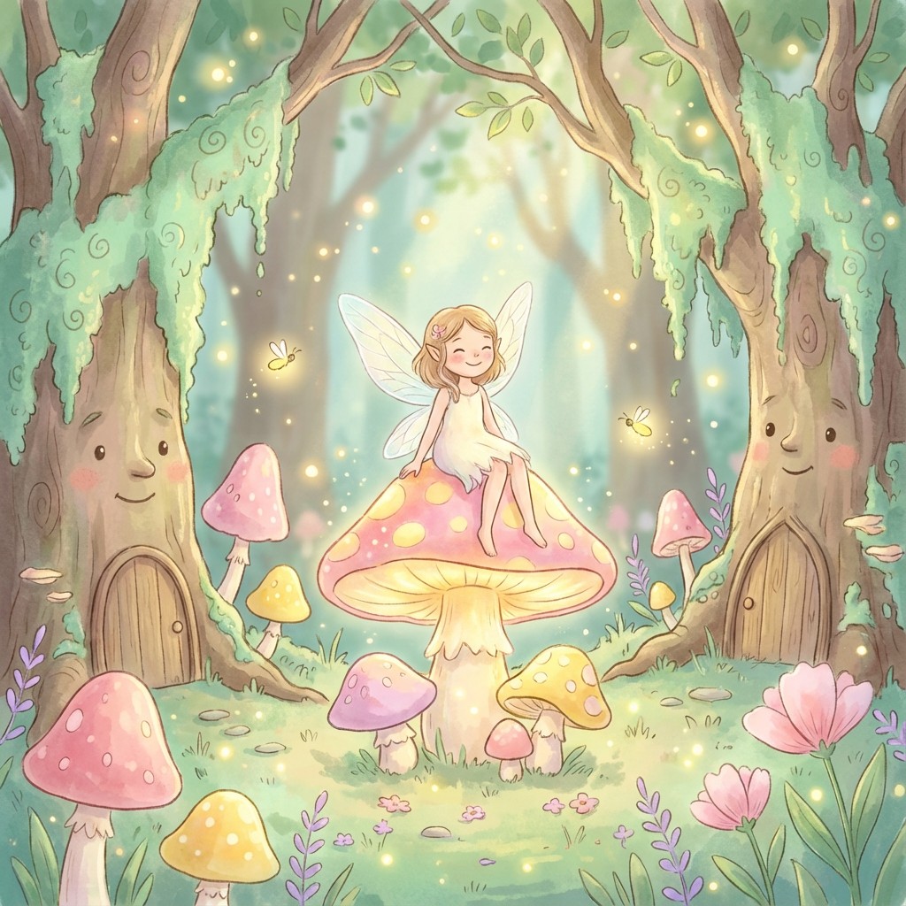 Free Enchanted Fairy Forest Image - Fairy, Forest, Mushroom | Download ...