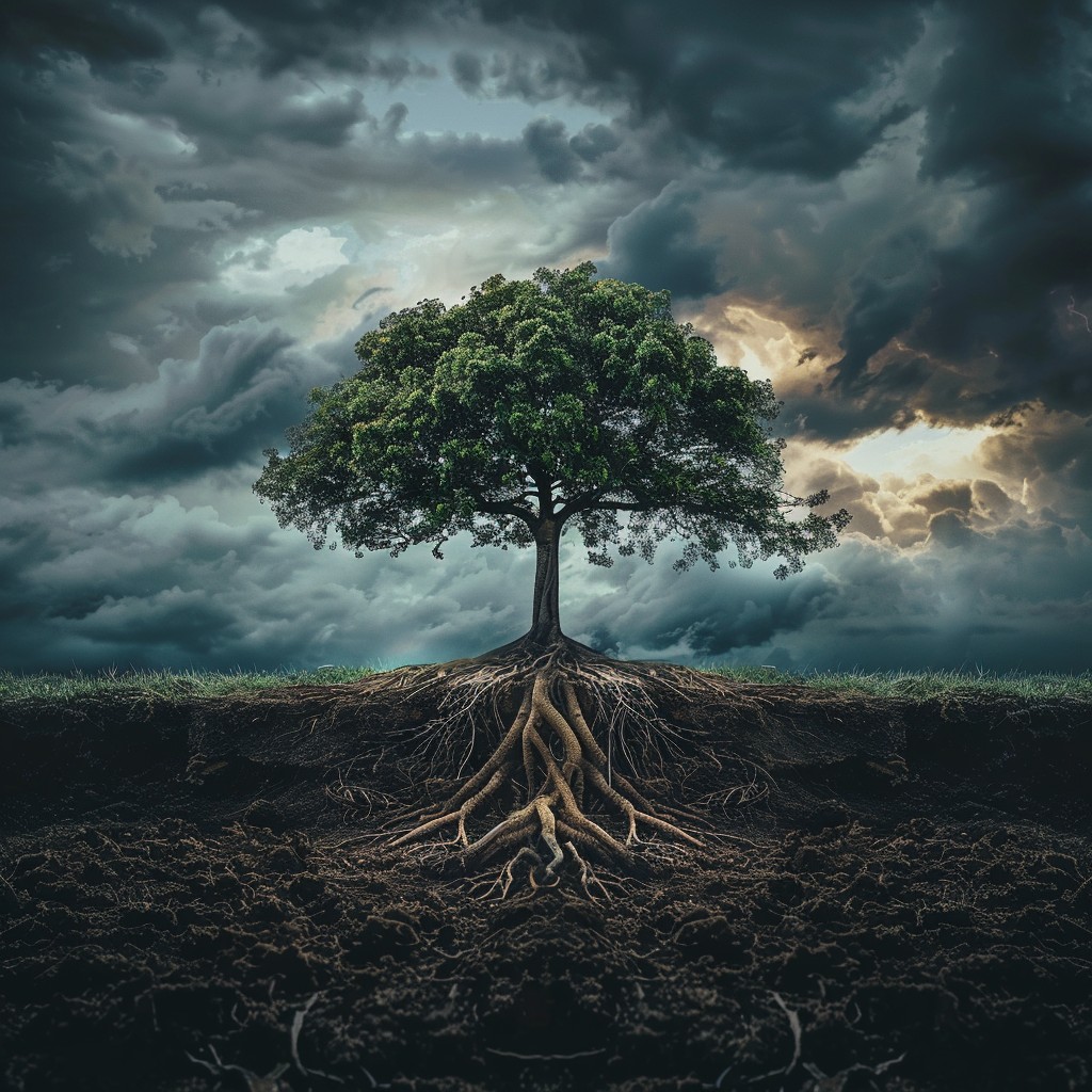 Free Rooted in Storm Image - Tree, Storm, Roots | Download at StockCake