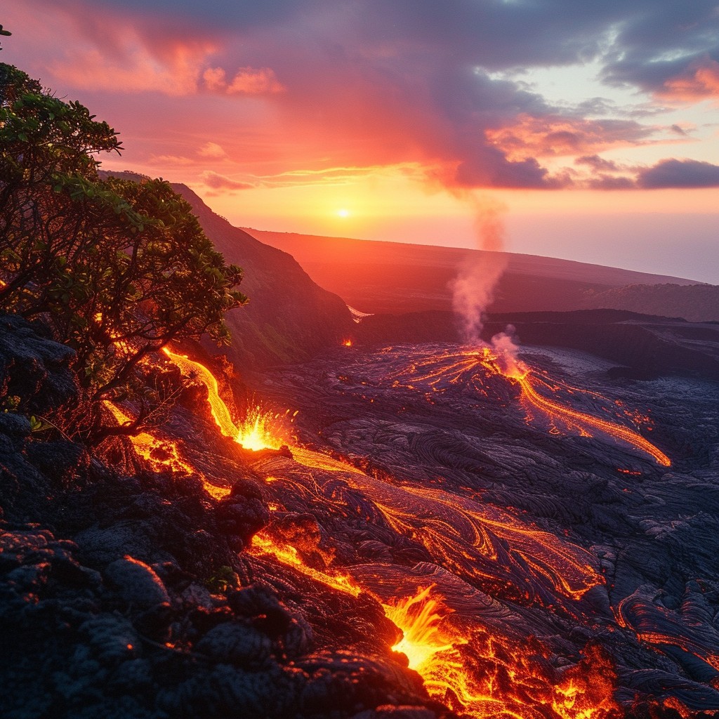 Free Molten Lava Sunset Image - Volcano, Sunset, Nature | Download at ...