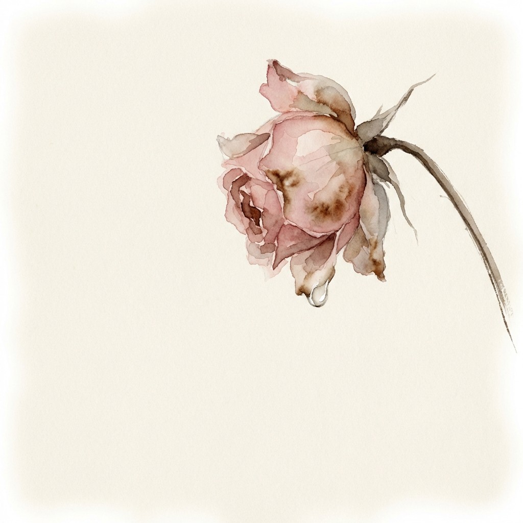 Free Fading Rose Beauty Image - Watercolor, Rose, Flower | Download at ...