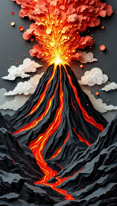Free Volcanic Paper Eruption Image - Volcano, Eruption, Lava | Download ...