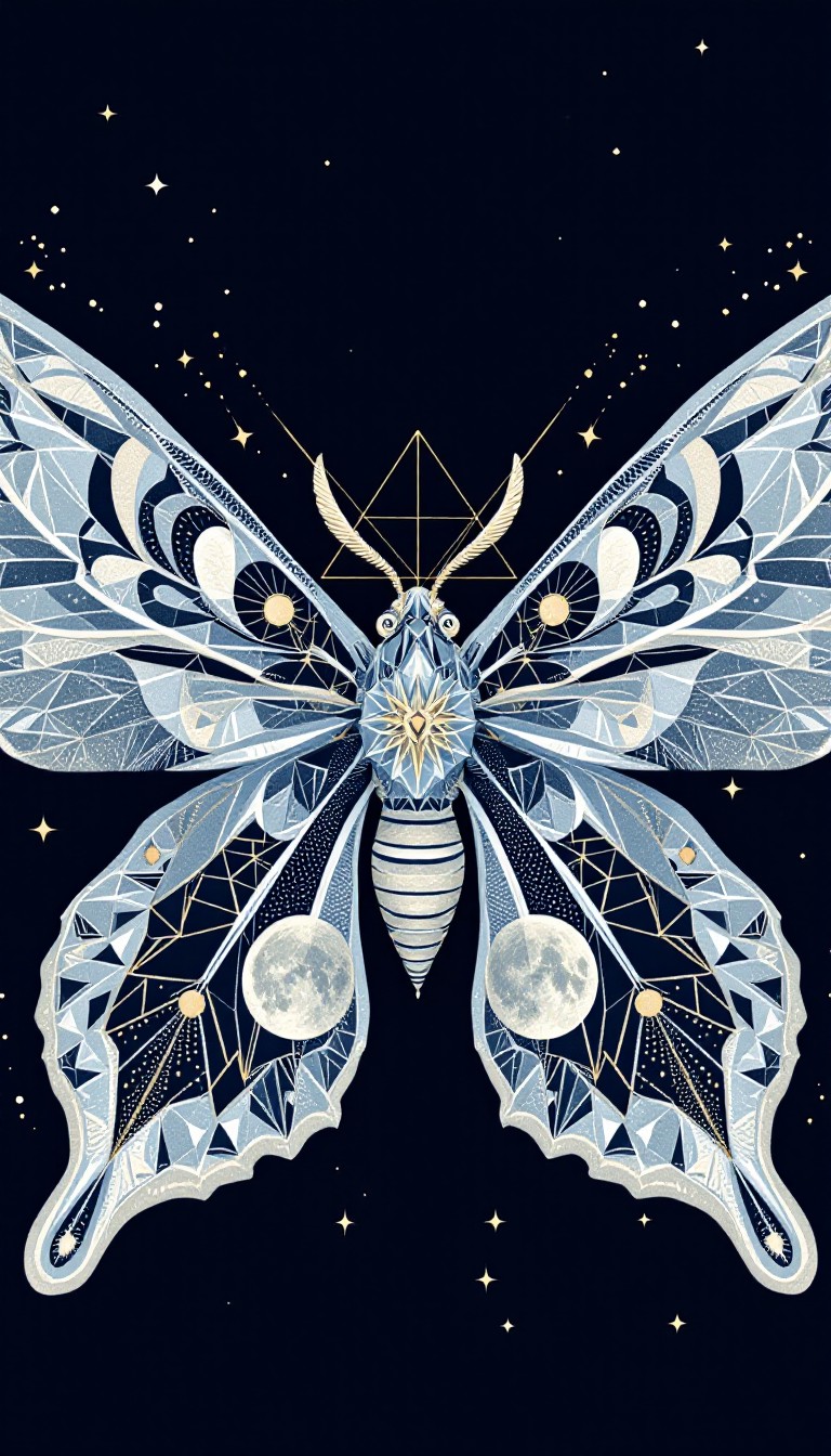 Free Celestial Moth Magic Image - Moth, Geometric, Sacred | Download at ...
