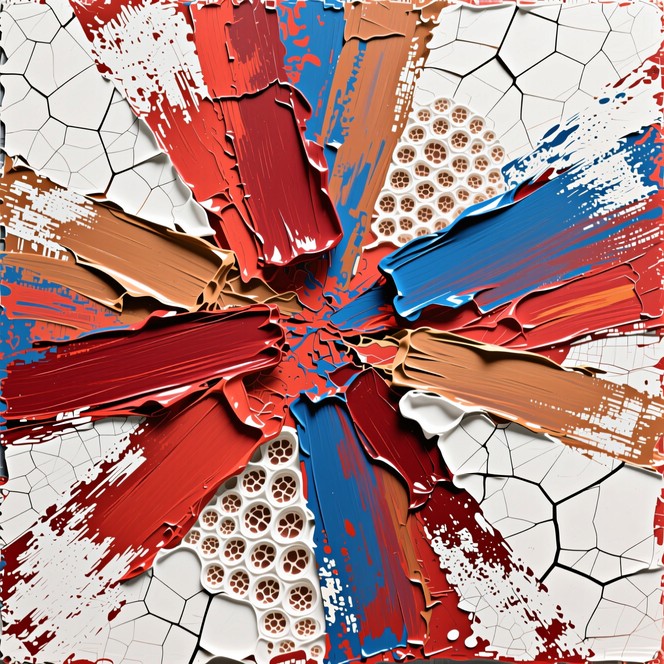 Free Vibrant Textured Abstraction Image - Abstract, Textured, Impasto ...