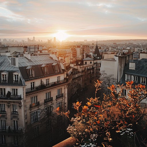 Free Parisian Sunset View Image - Paris, Sunset, Eiffel Tower ...