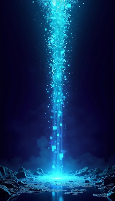 Free Digital Light Cascade Image | Download at StockCake