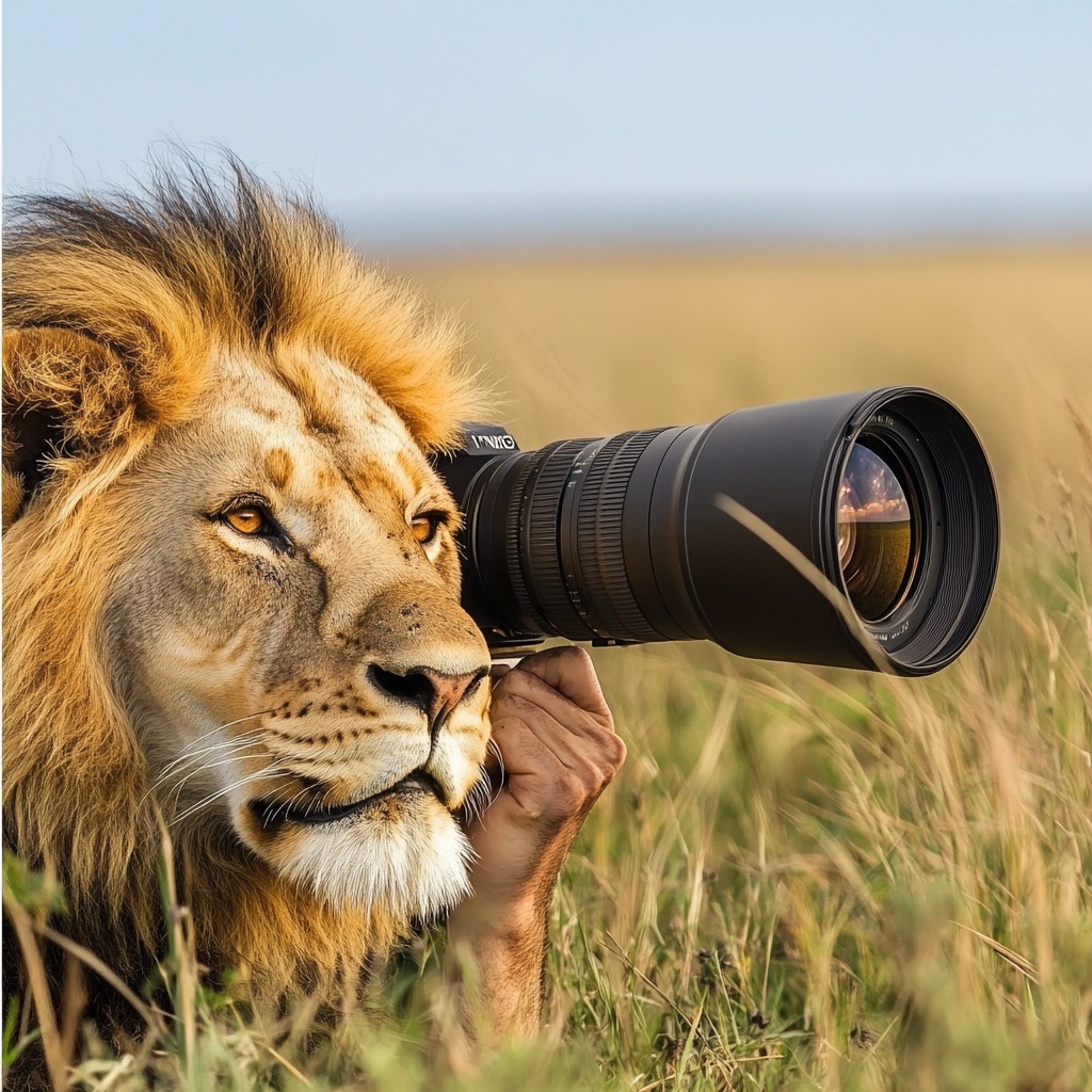 Free Lion holding camera Image - Lion, Camera, Photography | Download ...