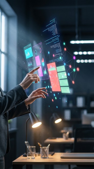 Free Future Data Interface Image - Futuristic, Holographic, Technology ...