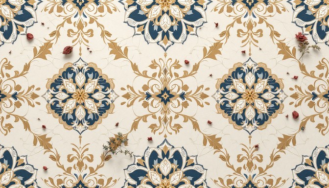 Free Luxury Tea Pattern Image - Damask, Pattern, Tea | Download at ...