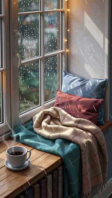 Cozy House Window Raining Free Cozy Rain Retreat Image - Rainy, Cozy, Window | Download at StockCake