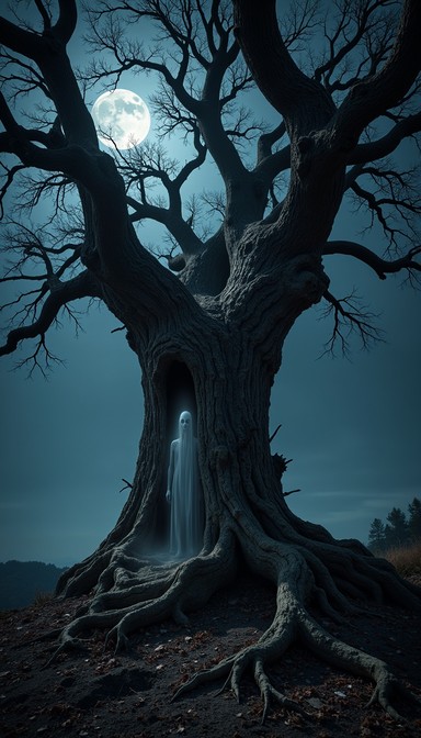 Free Moonlit Spirit Tree Image | Download at StockCake