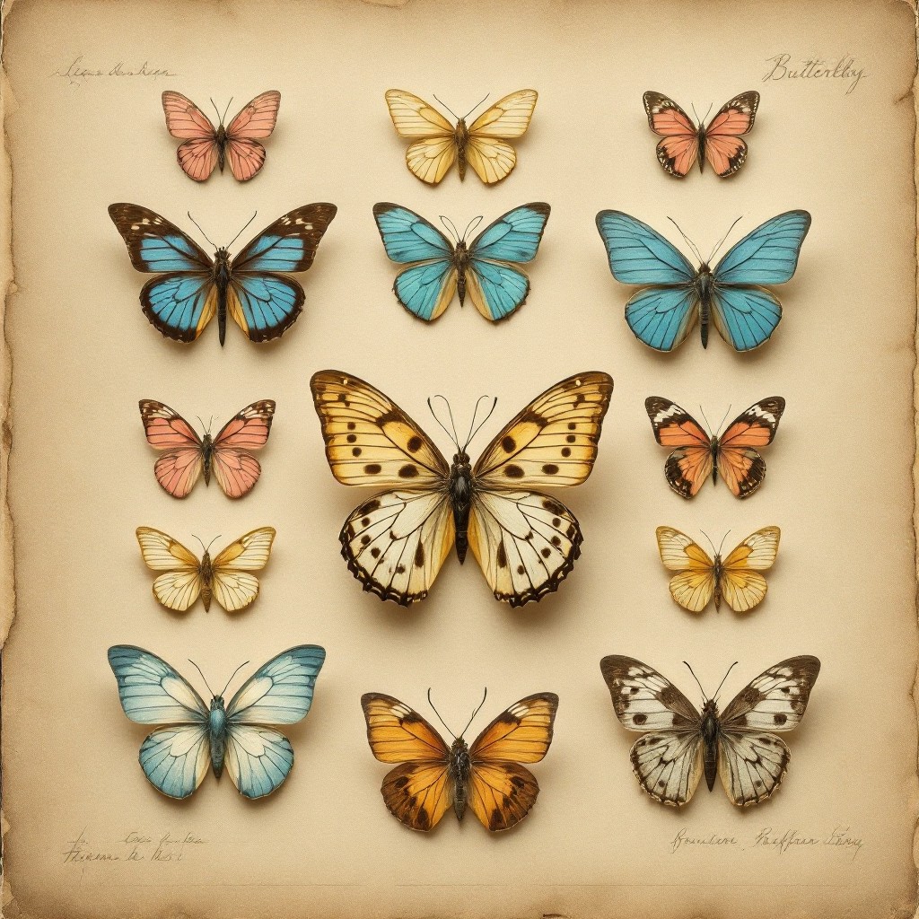 Free Vintage Butterfly Collection Image - Butterflies, Vintage ...