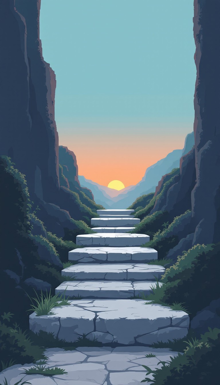 Stone Path Animation Free Ascending Stone Path Image - Pixel, Retro, Minimalist | Download ...
