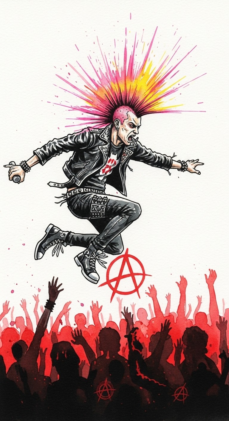 Free Punk Dive Explosion Image - Punk, Mohawk, Watercolor | Download at ...