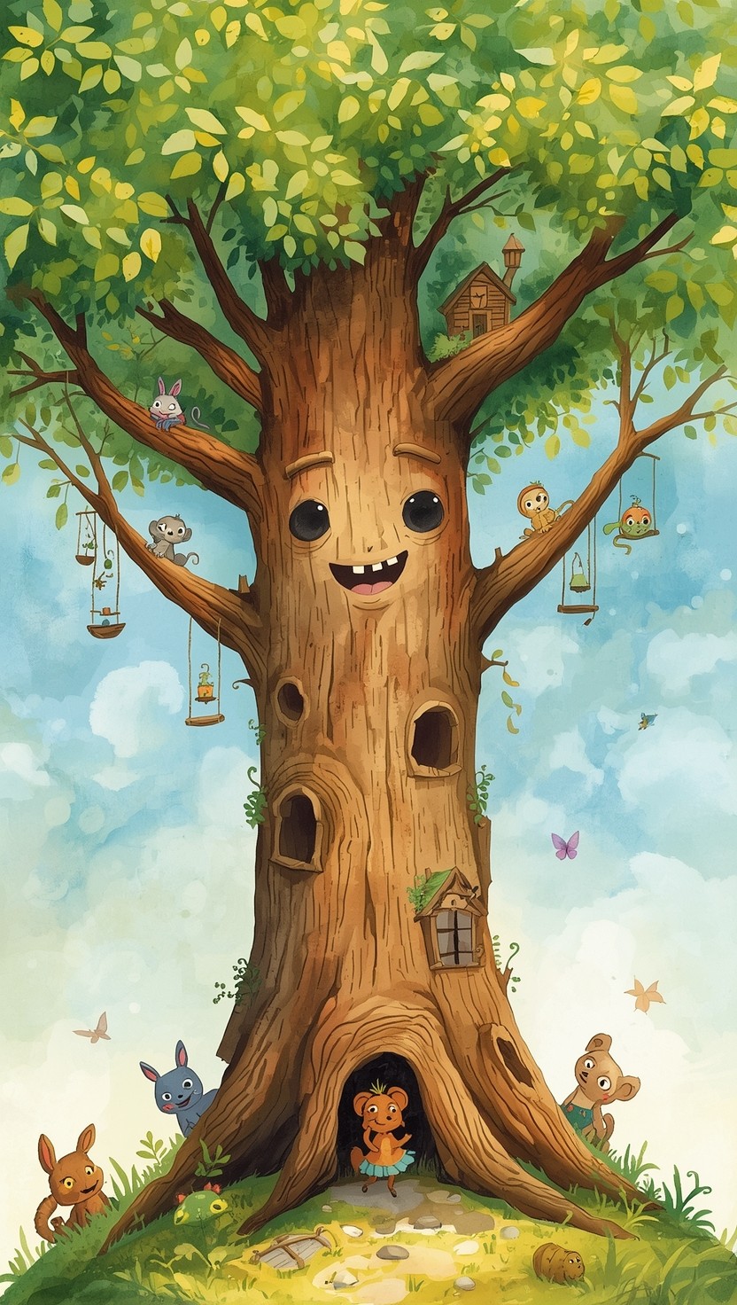 Free Magical Tree Wonder Image - Illustration, Watercolor, Storybook ...