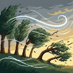Free Windswept Pixel Forest Image - Pixel, Art, Trees | Download at ...