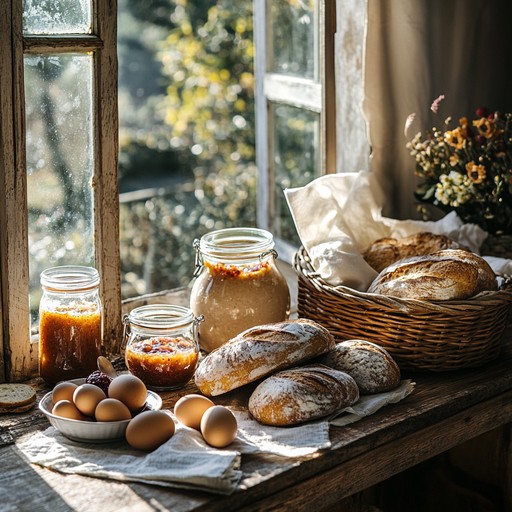 Rustic Breakfast Image Free Rustic Breakfast Setting Image - Rustic, Breakfast, Homemade ...