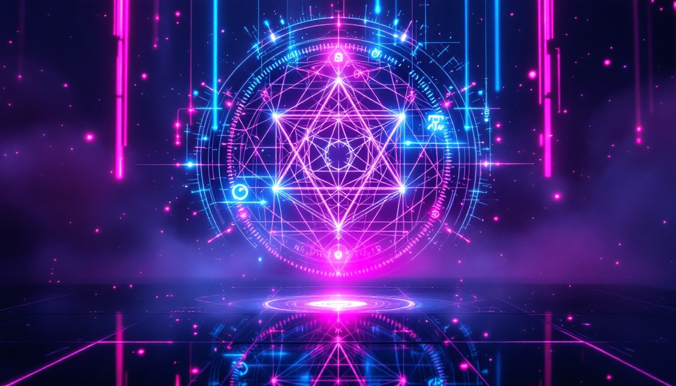 Free Neon Magic Technology Image - Holographic, Neon, Cyberpunk ...