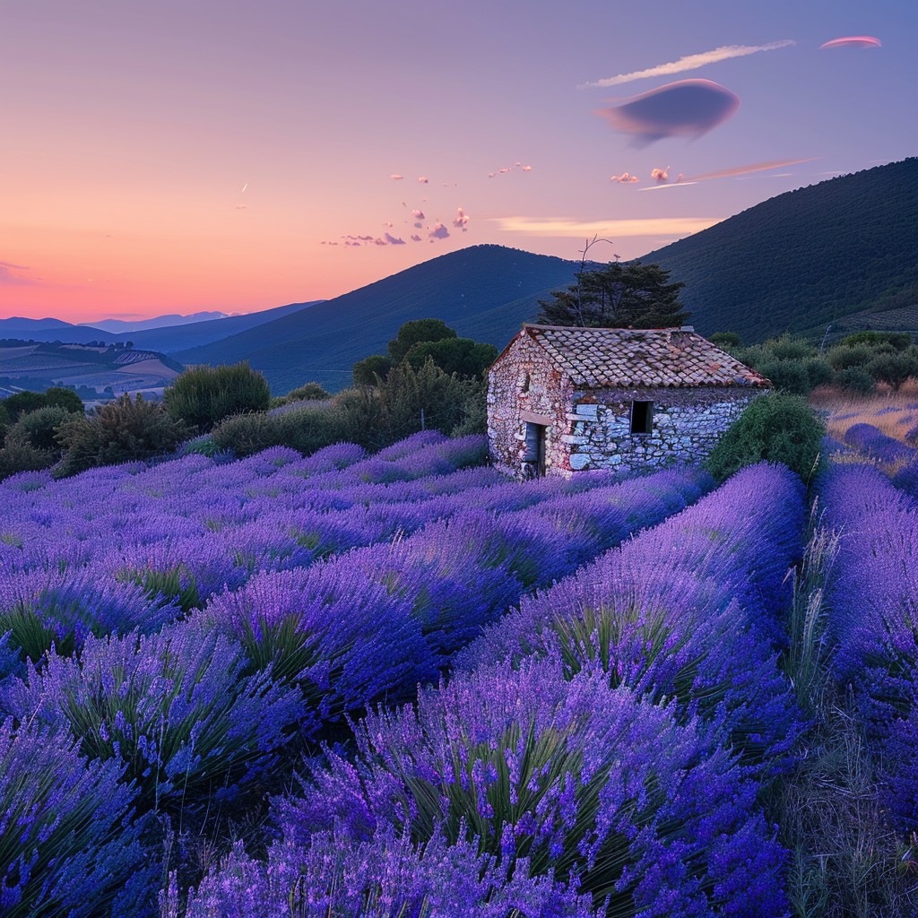 Free Lavender Field Sunset Image - Lavender, Sunset, Field | Download ...
