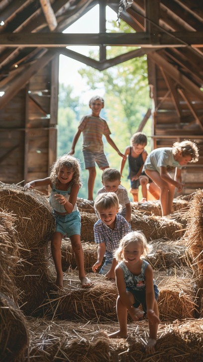 Free Children Exploring Barn Image | Download at StockCake