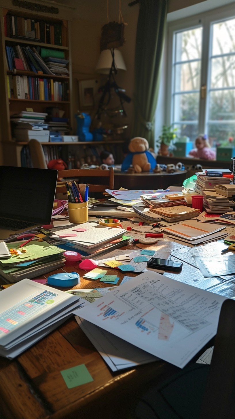 Free Cluttered Work Desk Image - Workspace, Clutter, Desk | Download at ...