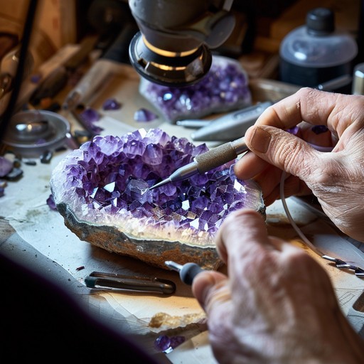 Free Jeweler Crafts Amethyst Image | Download at StockCake