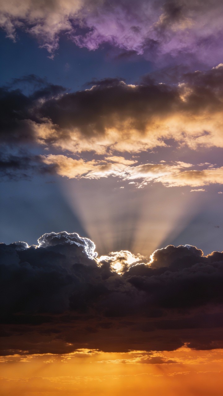 Free Divine Light Breaks Image - Sunset, Clouds, Sky | Download at ...