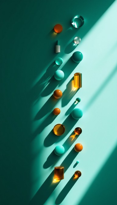 Free Geometric Golden Shadows Image - Geometric, Amber, Teal | Download ...