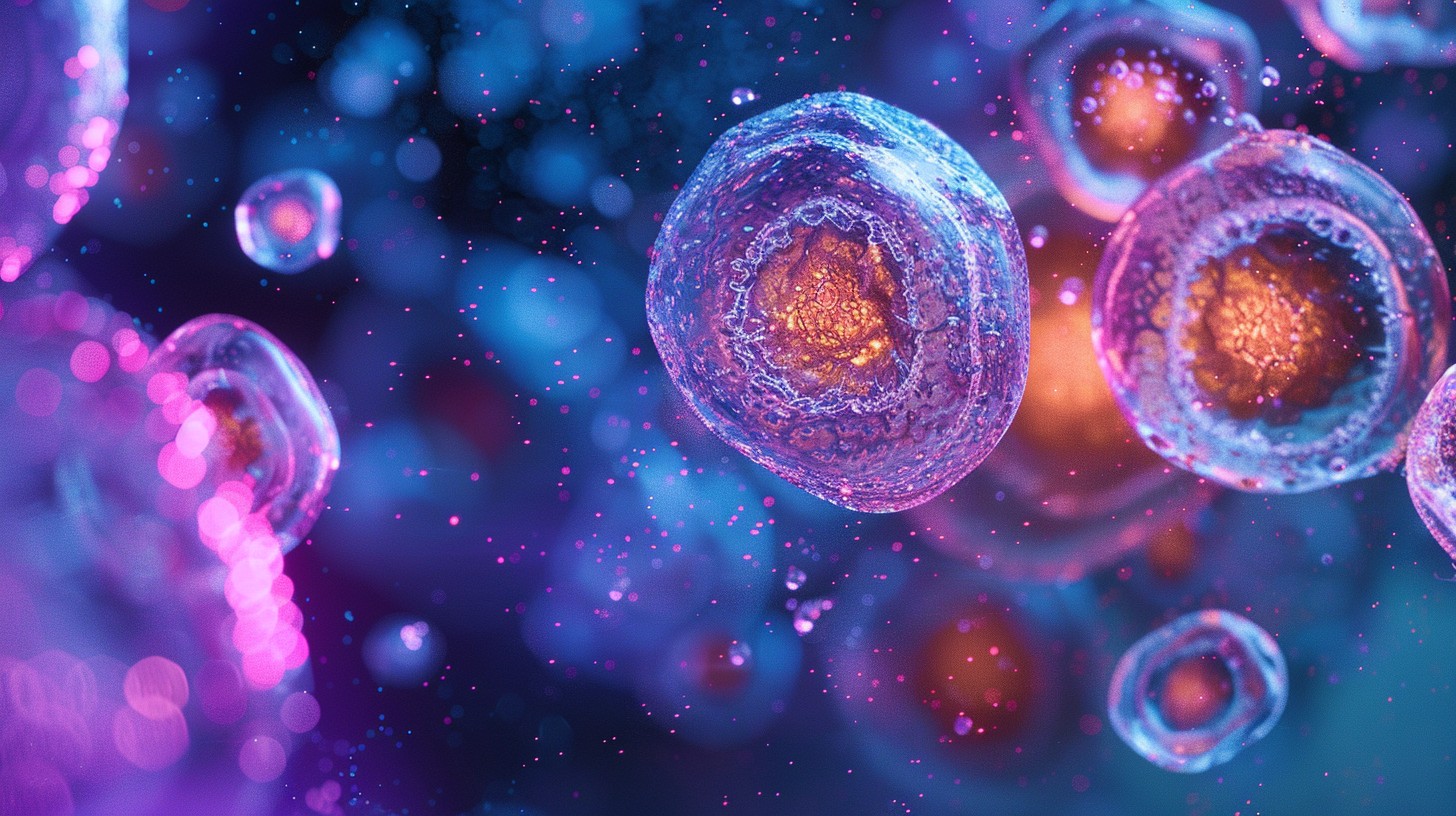 Cell Viewig Free Cellular Close-up View Image - Microscopic, Cells, Blue | Download ...