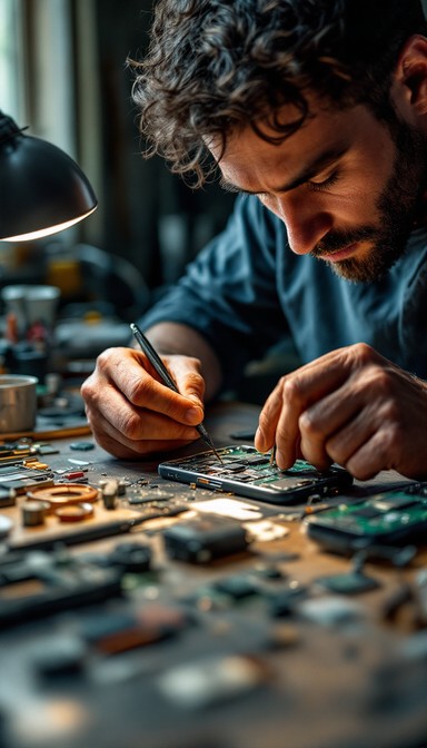 Repairs Technesian Free Precision Repair Work Image - Repair, Technician, Smartphone ...