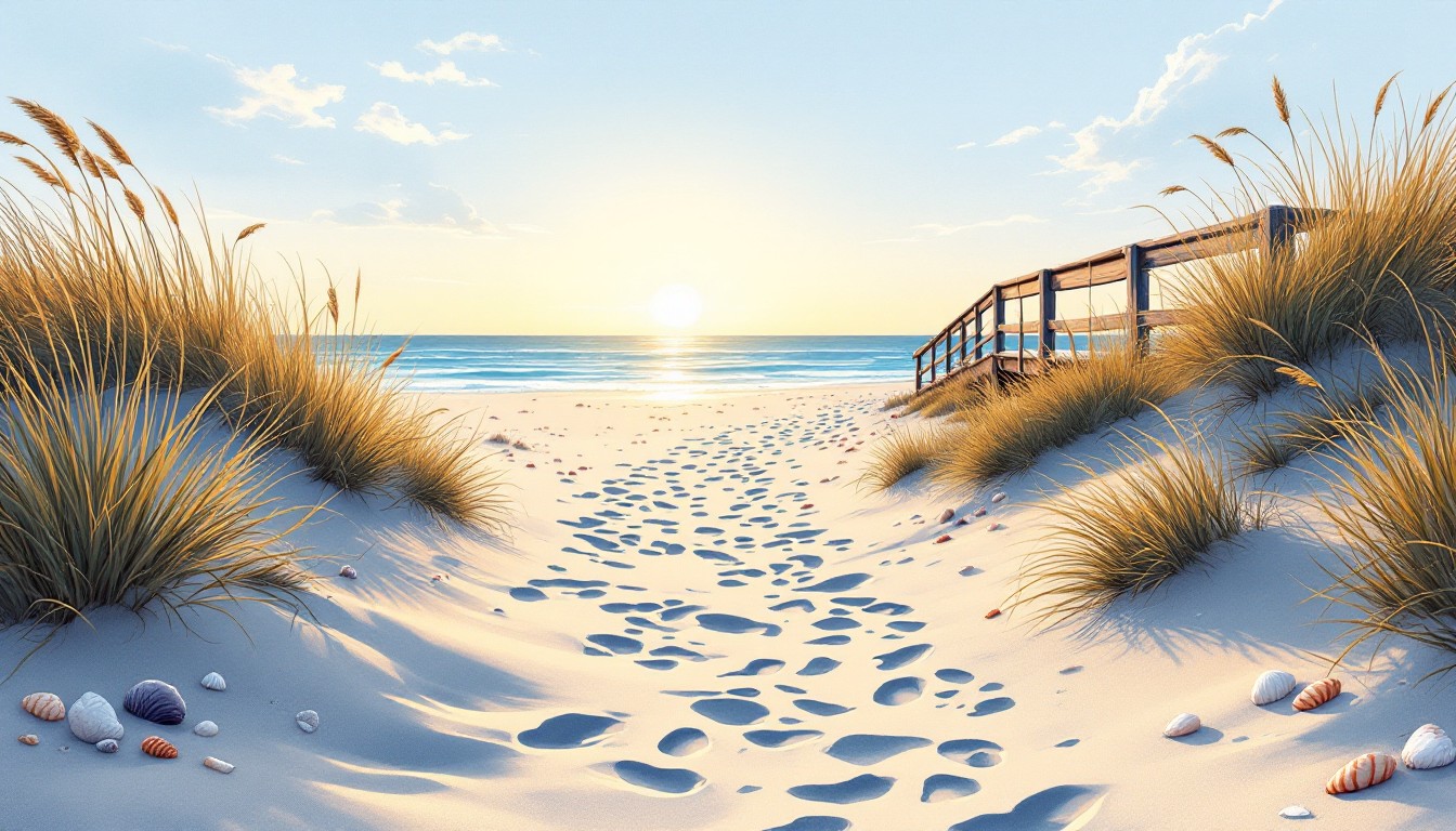 Strand Beach Path Free Sunset Beach Path Image - Beach, Shore, Coast | Download at StockCake
