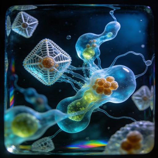 Free Glowing Microscopic Life Image - Microorganism, Bioluminescence ...