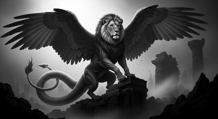 Free Mythic Chimera Rising Photo - Mythological, Winged, Lion ...