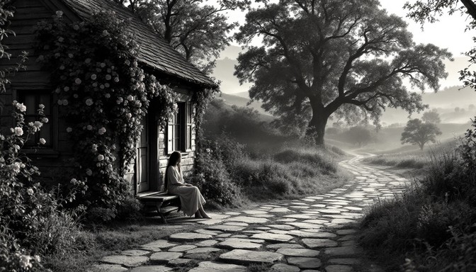 Free Rural Morning Solitude Image - Cottage, Countryside, Sunrise ...