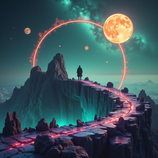 Celestial Ridge Free Cosmic Portal Wanderer Image - Surreal, Cosmic, Portal | Download ...
