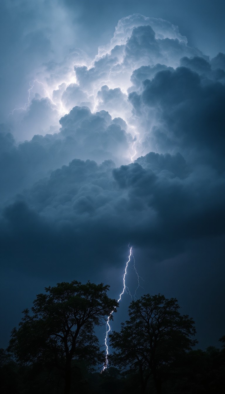 Free Lightning Strikes Tree Image - Lightning, Storm, Thunder ...
