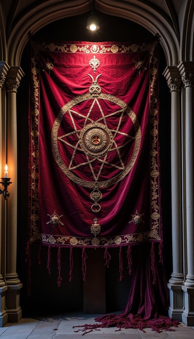 Free Occult Crimson Banner Image - Occult, Pentagram, Crimson ...