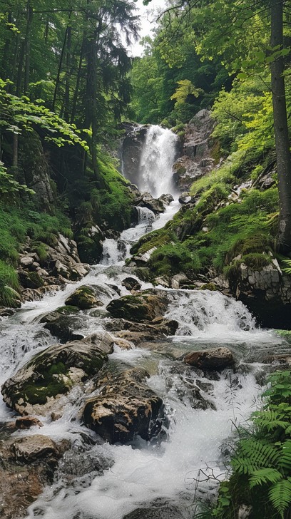 Thrive Waterfall Free Forest Waterfall Serenity Image - Waterfall, Forest, Nature ...