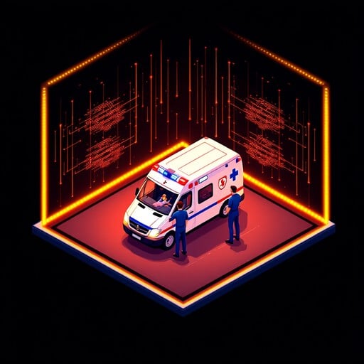 Free Emergency Response Scene Image - Ambulance, Emergency, Pixelart ...